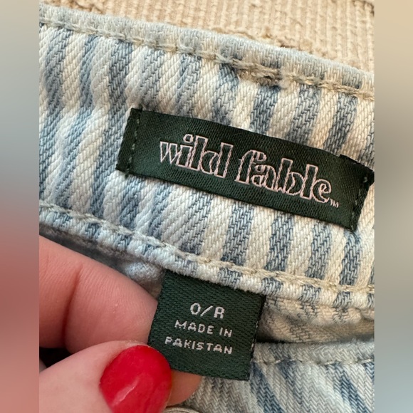 Wild Fable Blue Striped Denim Pants - Picture 3 of 3